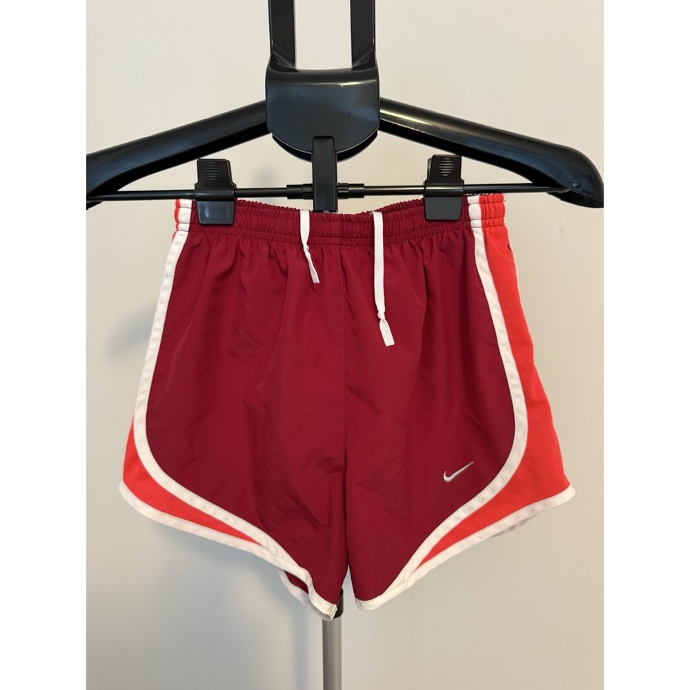 Nike Dry Fit Women's Shorts Size XS Dark Red/Orange